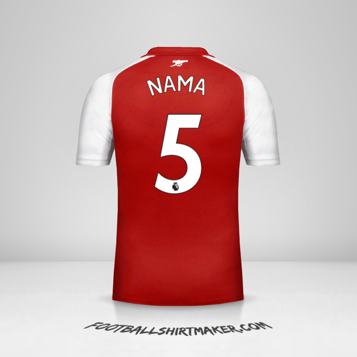 Jersey Arsenal 2017/18 -  nama - 5