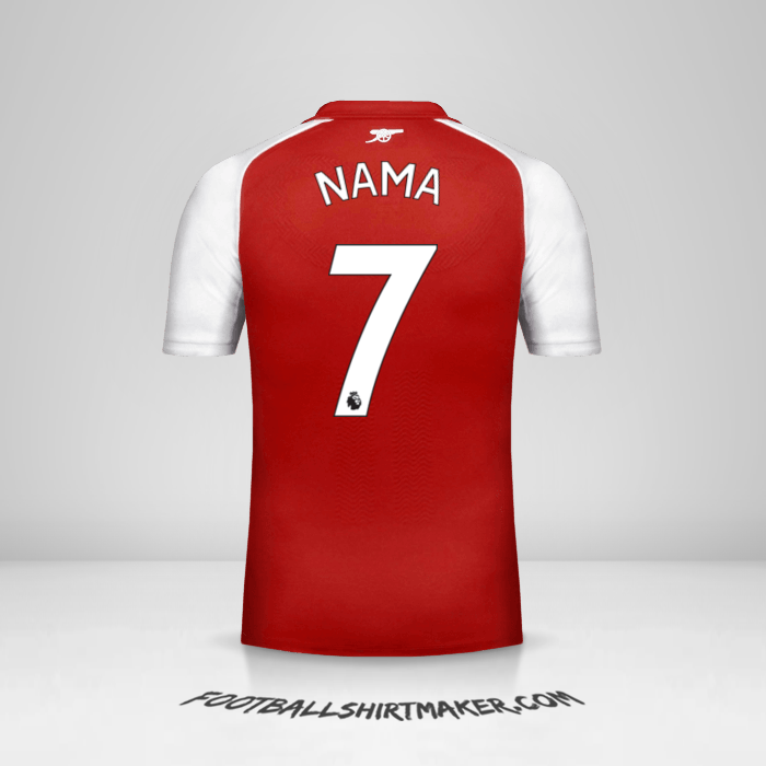Jersey Arsenal 2017/18 -  nama - 7