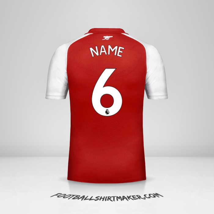 Trikot Arsenal 2017/18 -  name - 6