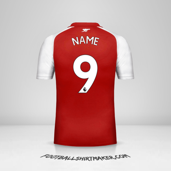 Shirt Arsenal 2017/18 -  name - 9