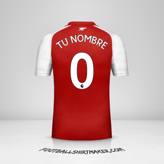 Jersey Arsenal 2017/18 -  tu nombre - 0