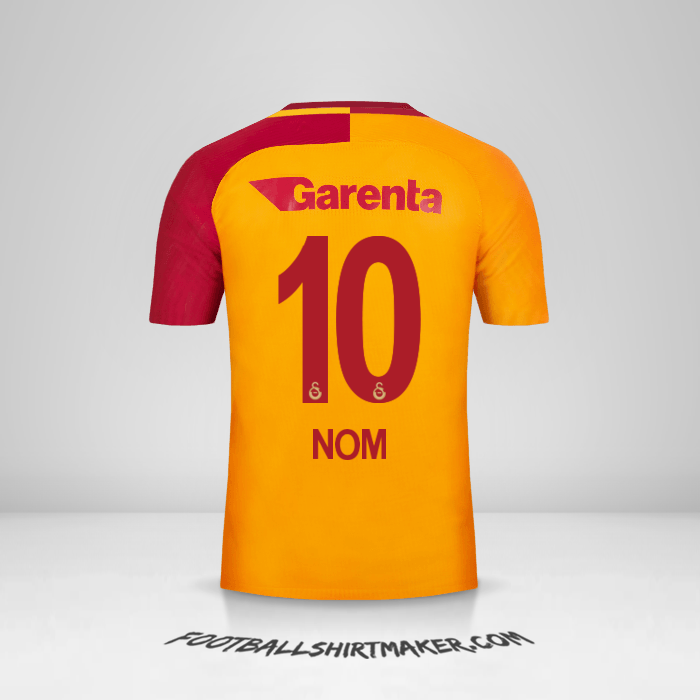 Maillot Galatasaray SK 2017/18 -  nom - 10
