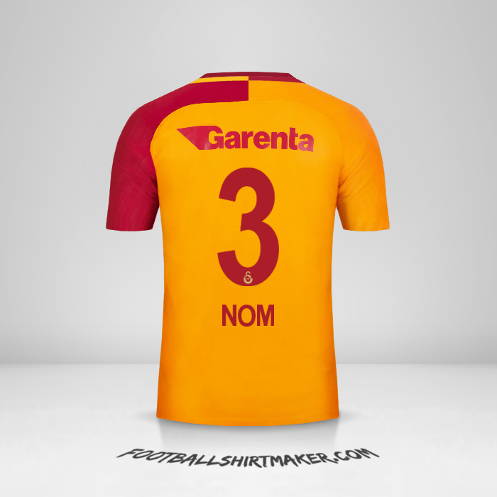 Maillot Galatasaray SK 2017/18 -  nom - 3