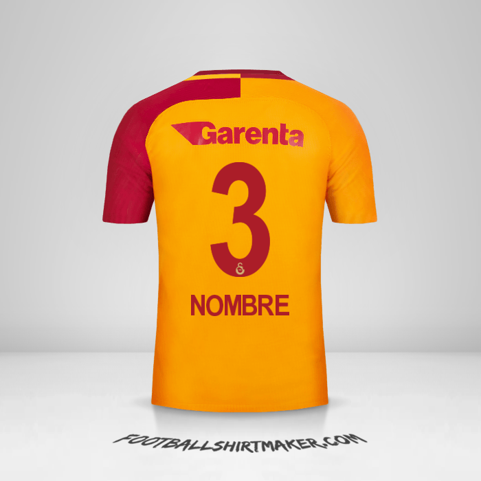 Camiseta Galatasaray SK 2017/18 -  nombre - 3