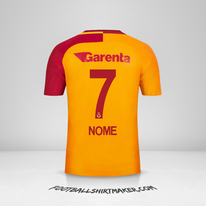 Camisa Galatasaray SK 2017/18 -  nome - 7