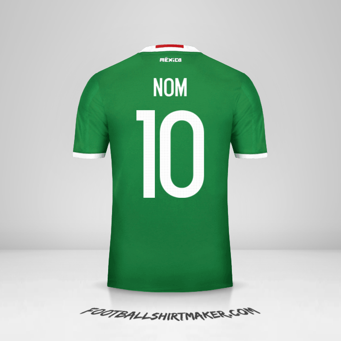 Maillot Mexique 2016 -  nom - 10