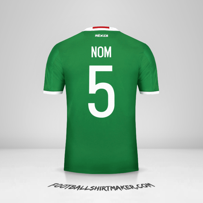 Maillot Mexique 2016 -  nom - 5