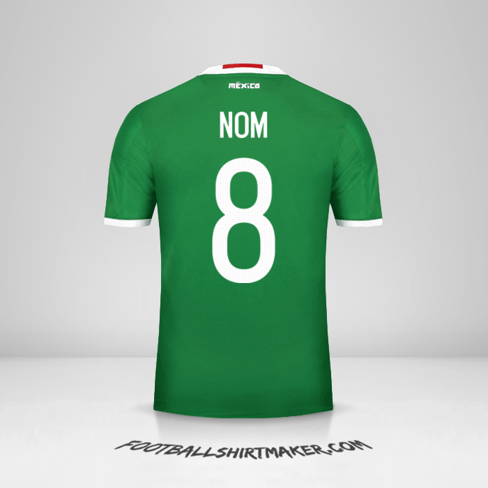 Maillot Mexique 2016 -  nom - 8
