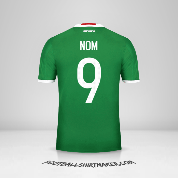 Maillot Mexique 2016 -  nom - 9