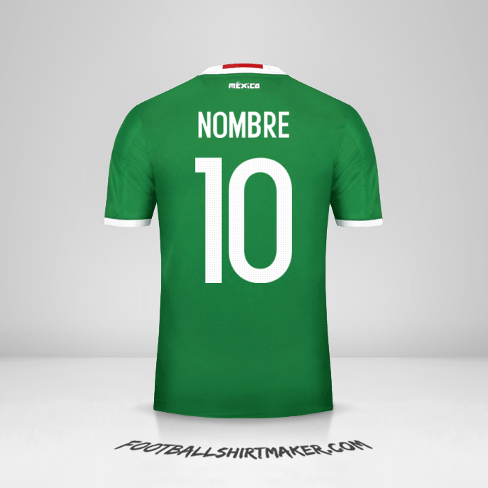 Jersey Mexico 2016 -  nombre - 10