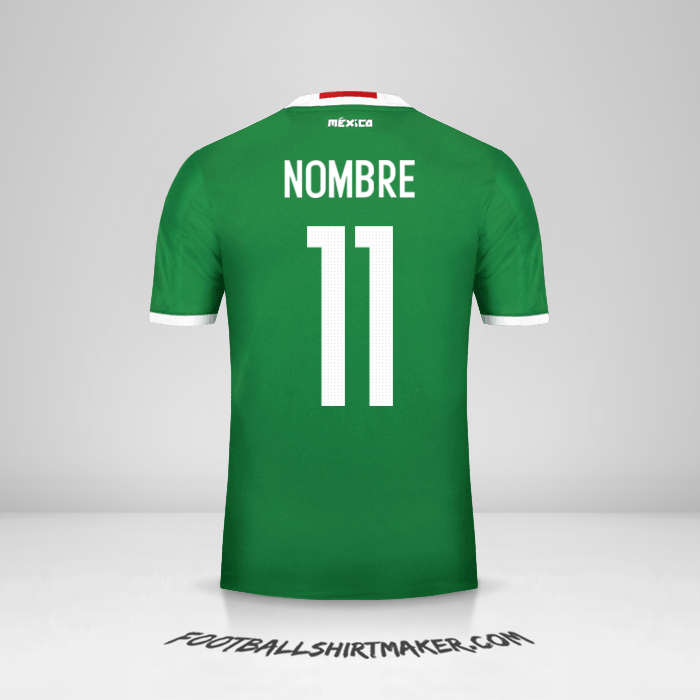 Jersey Mexico 2016 -  nombre - 11
