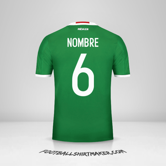 Jersey Mexico 2016 -  nombre - 6