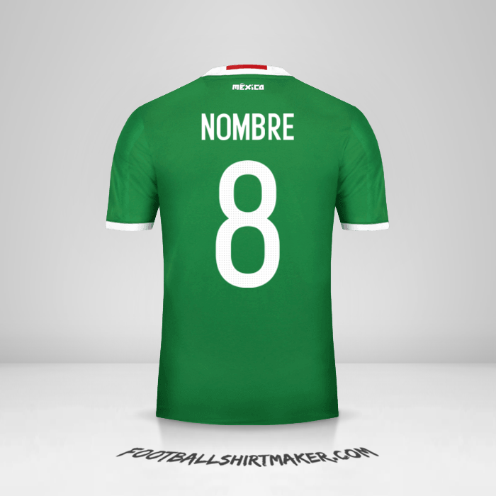 Camiseta Mexico 2016 -  nombre - 8