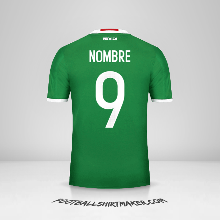 Jersey Mexico 2016 -  nombre - 9