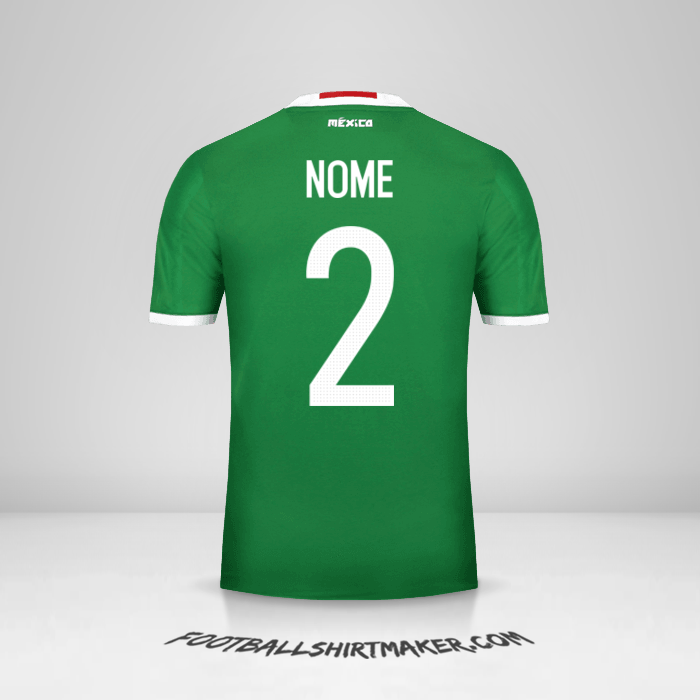 Camisola México 2016 -  nome - 2