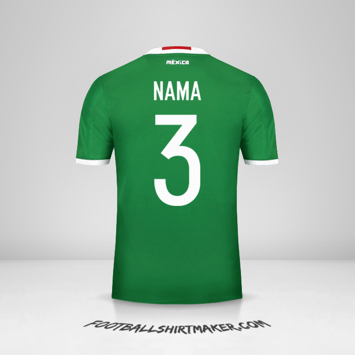 Jersey Meksiko 2016 -  nama - 3