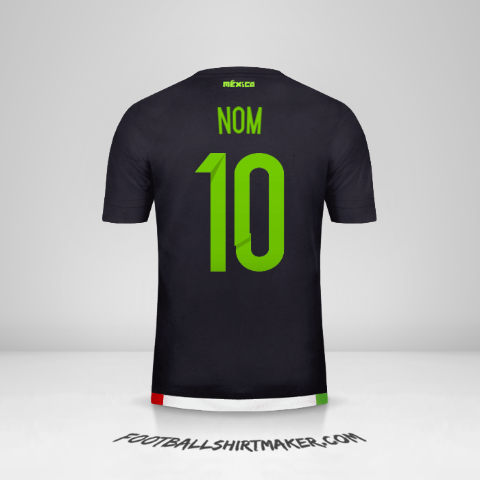 Maillot Mexique 2015 -  nom - 10