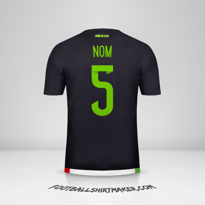 Maillot Mexique 2015 -  nom - 5