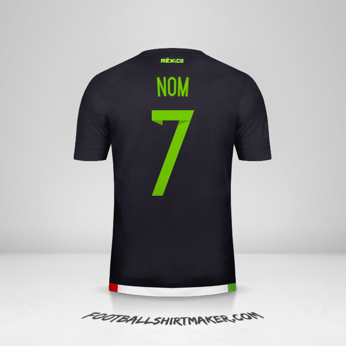 Maillot Mexique 2015 -  nom - 7