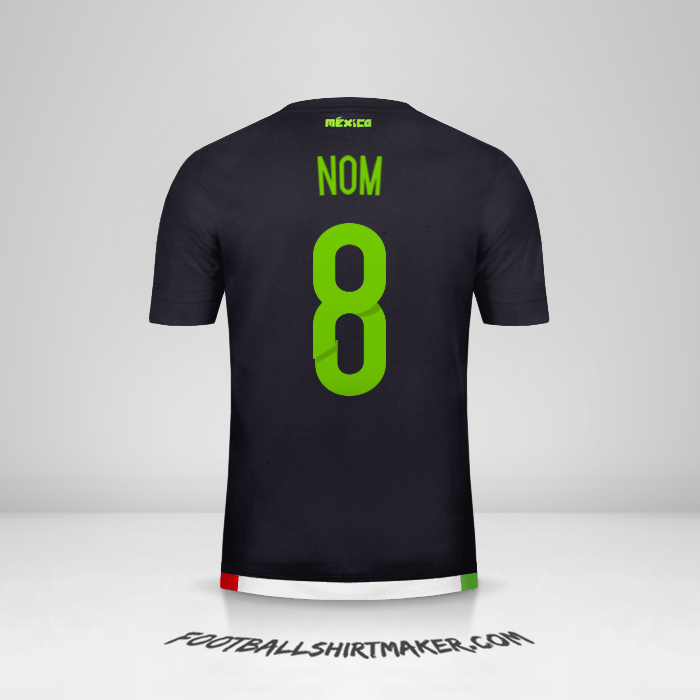 Maillot Mexique 2015 -  nom - 8
