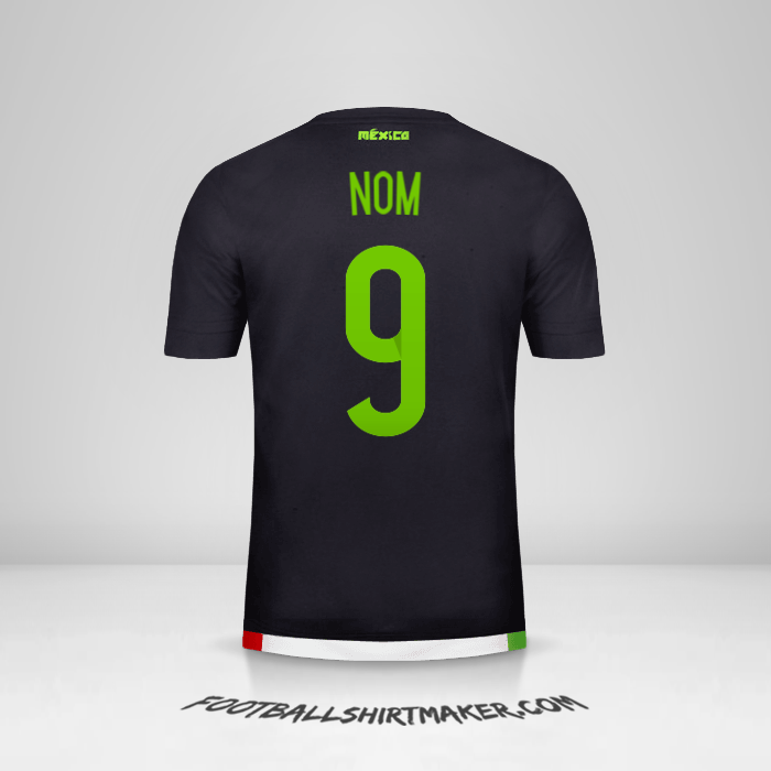 Maillot Mexique 2015 -  nom - 9