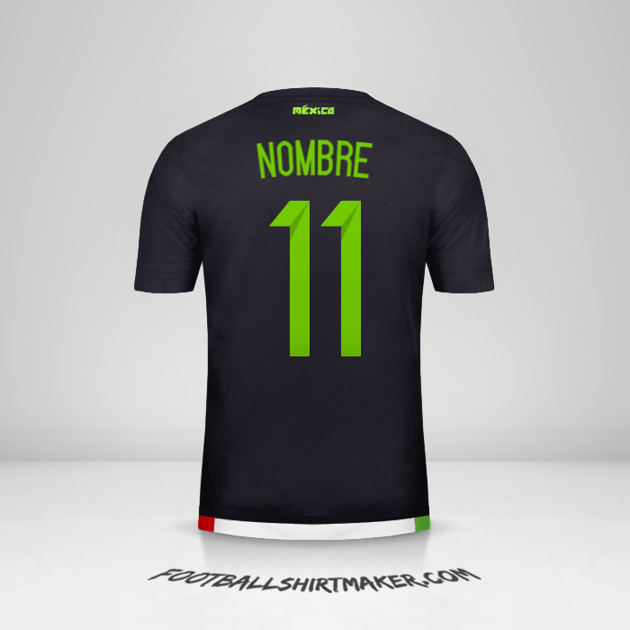 Camiseta Mexico 2015 -  nombre - 11