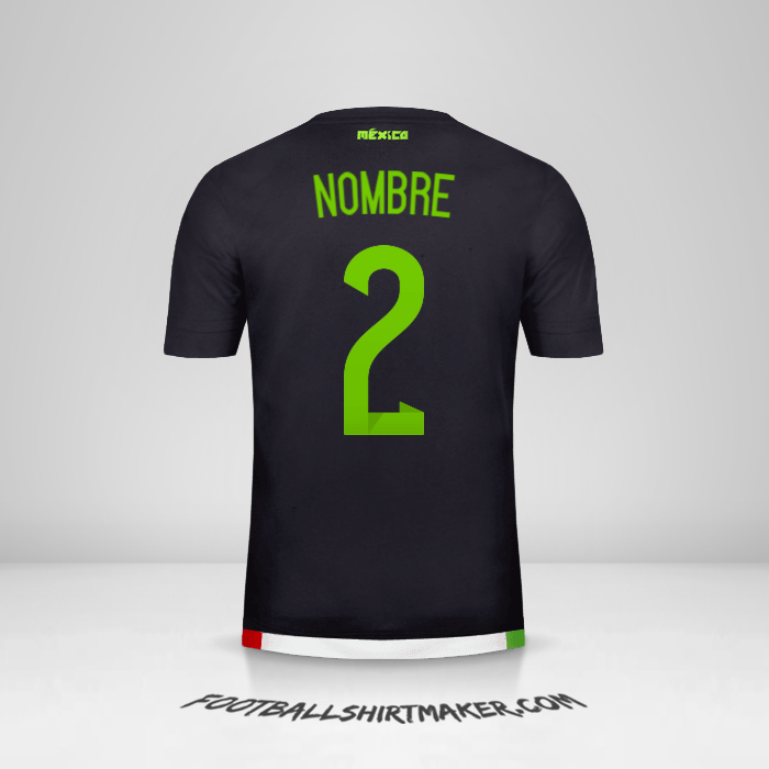 Camiseta Mexico 2015 -  nombre - 2
