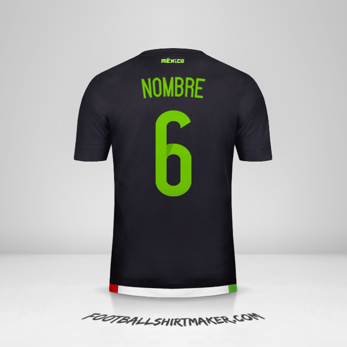 Jersey Mexico 2015 -  nombre - 6