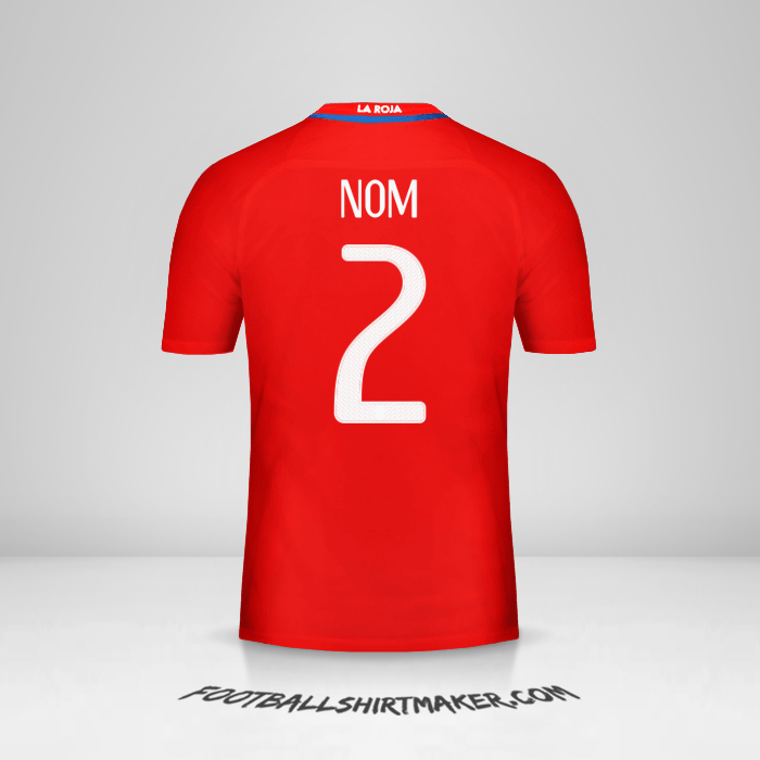 Maillot Chili 2016 -  nom - 2