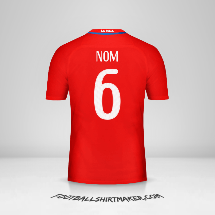 Maillot Chili 2016 -  nom - 6
