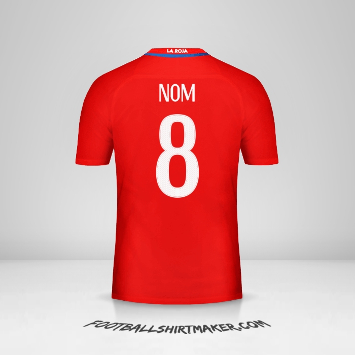 Maillot Chili 2016 -  nom - 8