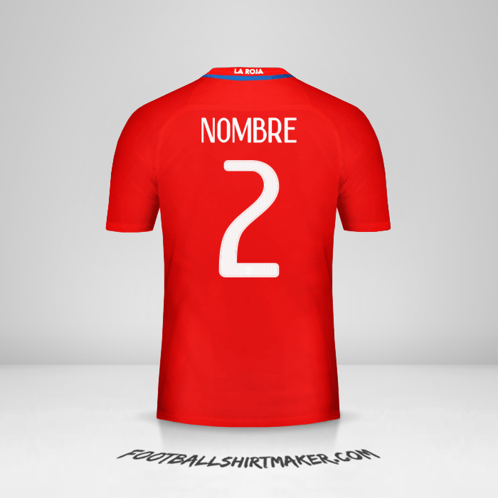 Jersey Chile 2016 -  nombre - 2