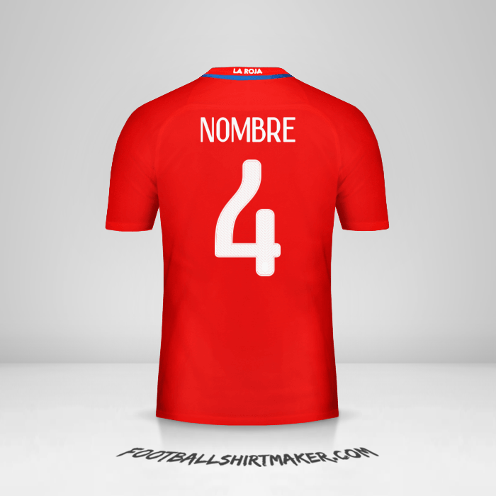 Jersey Chile 2016 -  nombre - 4