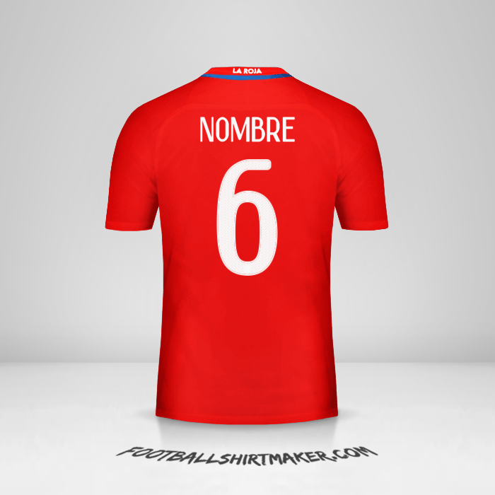 Jersey Chile 2016 -  nombre - 6