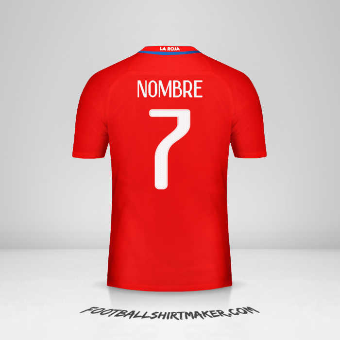 Camiseta Chile 2016 -  nombre - 7