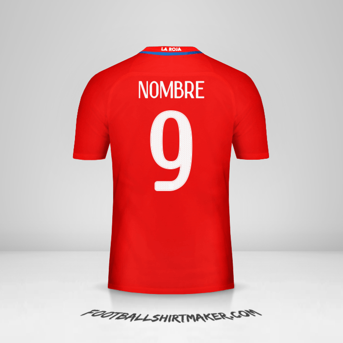 Jersey Chile 2016 -  nombre - 9