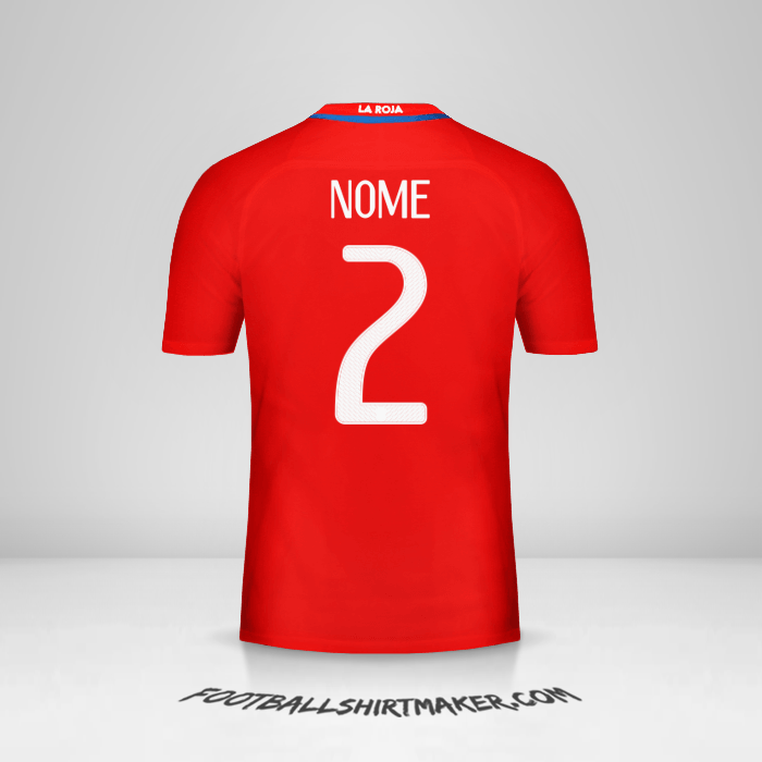 Camisa Chile 2016 -  nome - 2