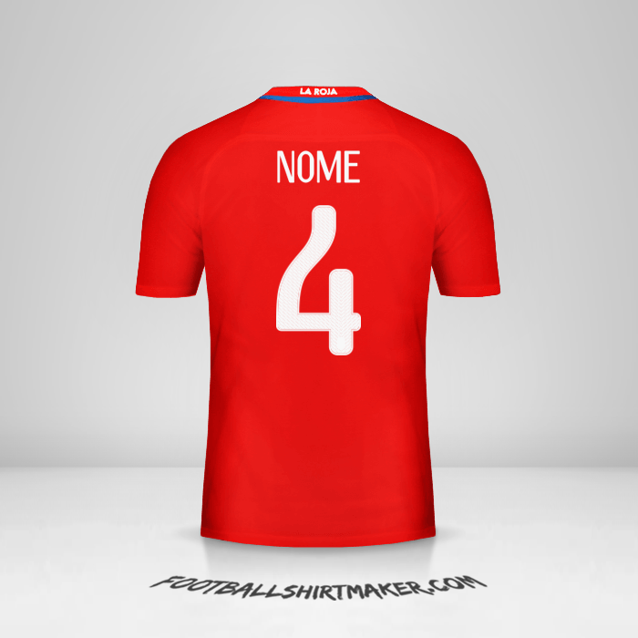 Camisola Chile 2016 -  nome - 4