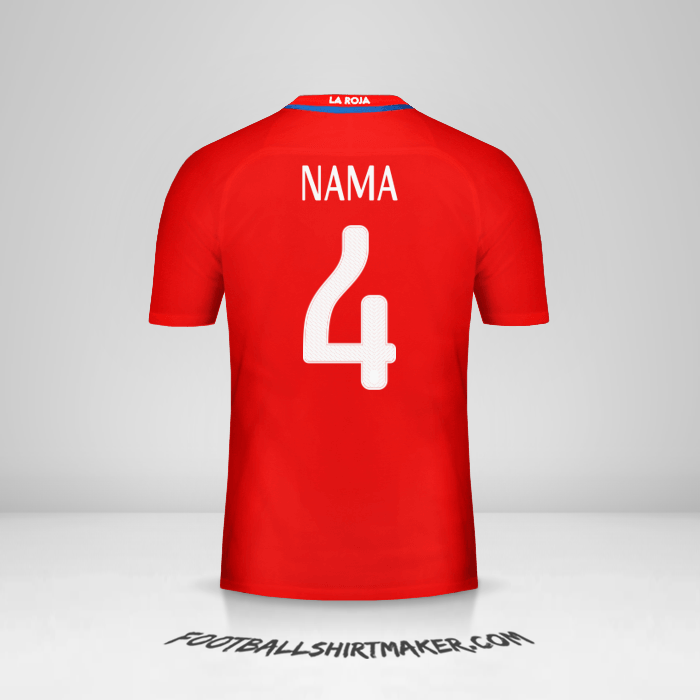 Jersey Cile 2016 -  nama - 4