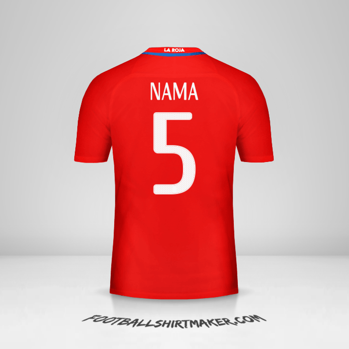 Jersey Cile 2016 -  nama - 5