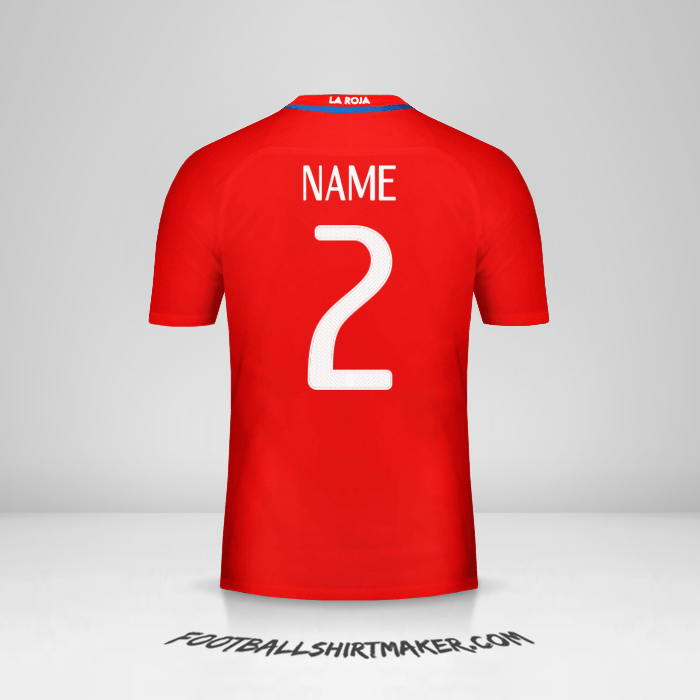 Shirt Chile 2016 -  name - 2
