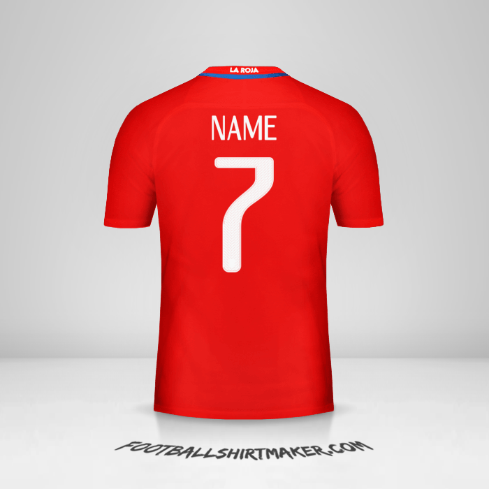 Jersey Chile 2016 -  name - 7