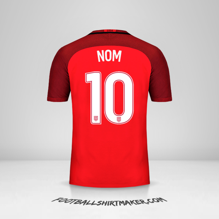 Maillot États-Unis 2017 Troisième -  nom - 10