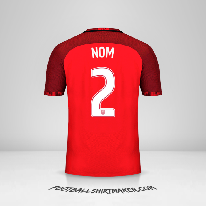Maillot États-Unis 2017 Troisième -  nom - 2