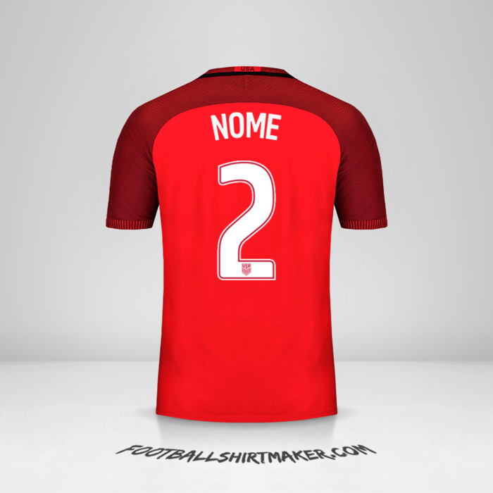 Camisa Estados Unidos 2017 Terceira -  nome - 2