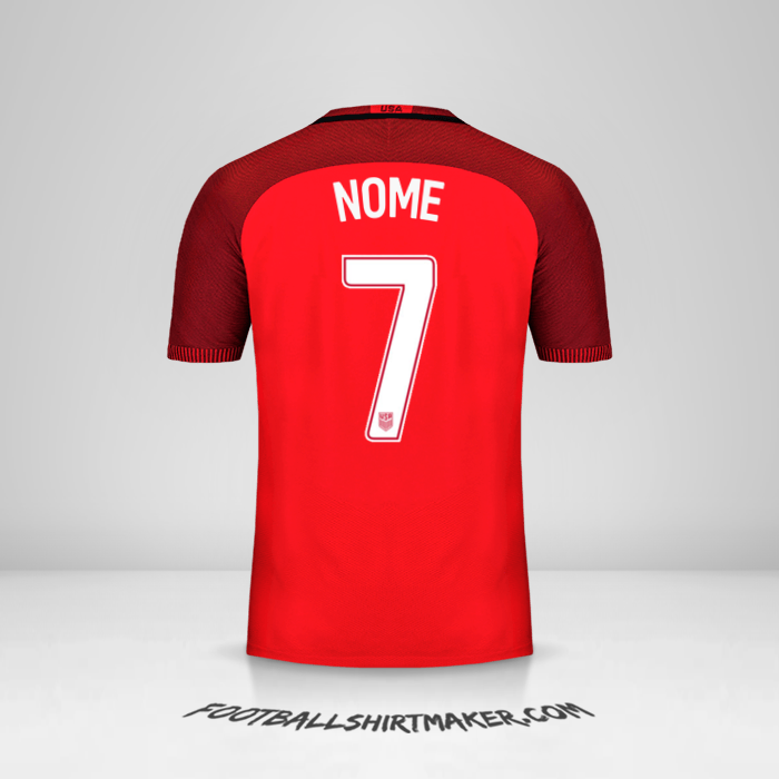 Maglia Stati Uniti 2017 Terza -  nome - 7
