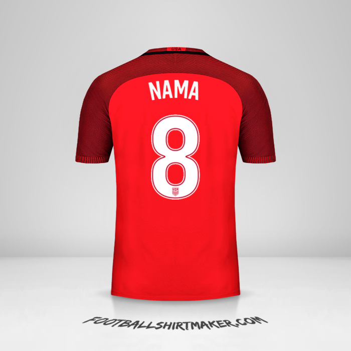 Jersey Amerika Serikat 2017 Ketiga -  nama - 8