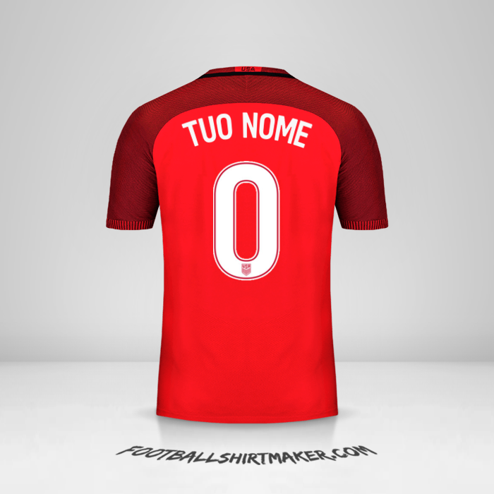 Maglia Stati Uniti 2017 III -  tuo nome - 0