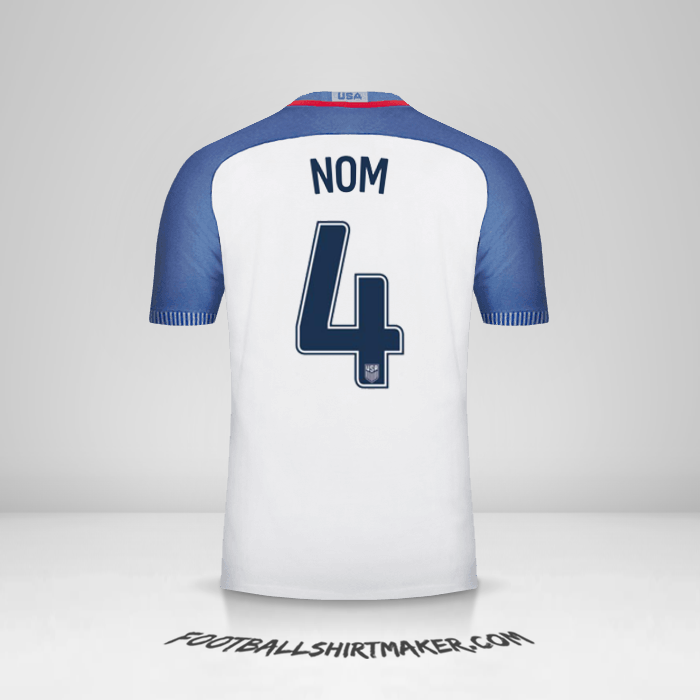 Maillot États-Unis 2016/17 -  nom - 4
