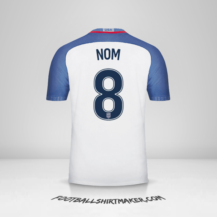 Maillot États-Unis 2016/17 -  nom - 8